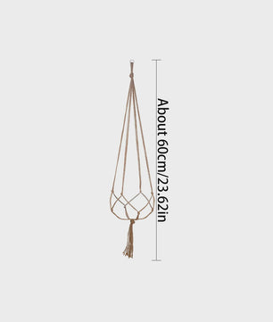 Macramé Plantenhanger - Decoratieve Hangmand voor Binnen & Buiten