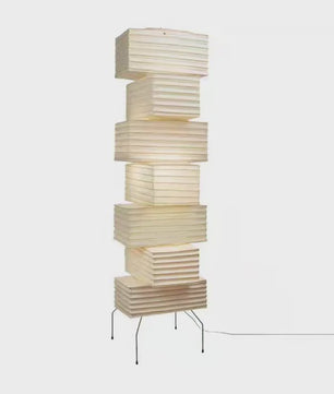 Akari Noguchi Stijl Verticale Vloerlamp - Japans Design Rijstpapier