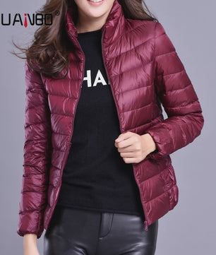 Dames Lichtgewicht Donsjack - Kort, Warm & Stijlvol Lente Jack - 15 Kleuren