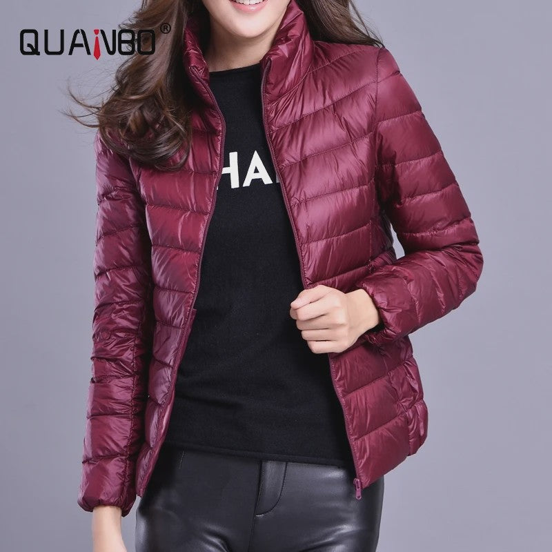 Dames Lichtgewicht Donsjack - Kort, Warm & Stijlvol Lente Jack - 15 Kleuren