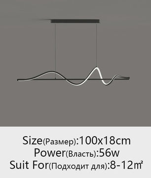 Moderne LED Hanglamp - Stijlvol Wit/Zwart Design voor Eetkamer, Keuken of Kantoor