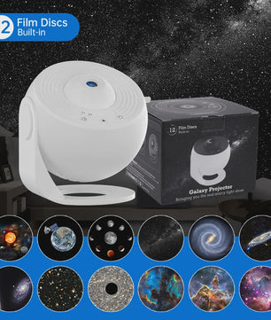 Galaxy Projector Sterrenhemel Lamp - 360° Draaibaar Planetarium voor Kinderkamer & Feestelijke Decoratie