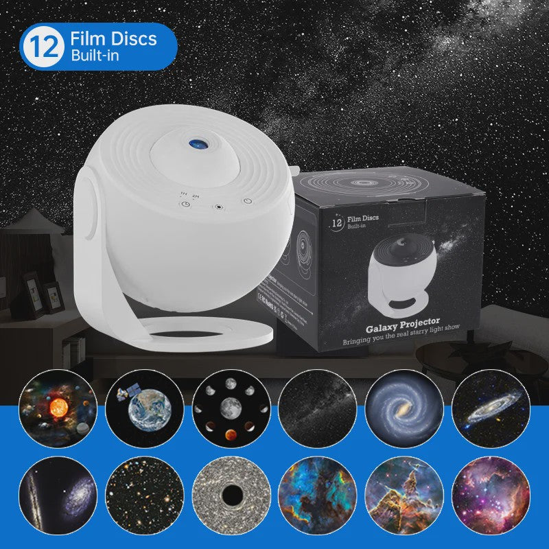 Galaxy Projector Sterrenhemel Lamp - 360° Draaibaar Planetarium voor Kinderkamer & Feestelijke Decoratie