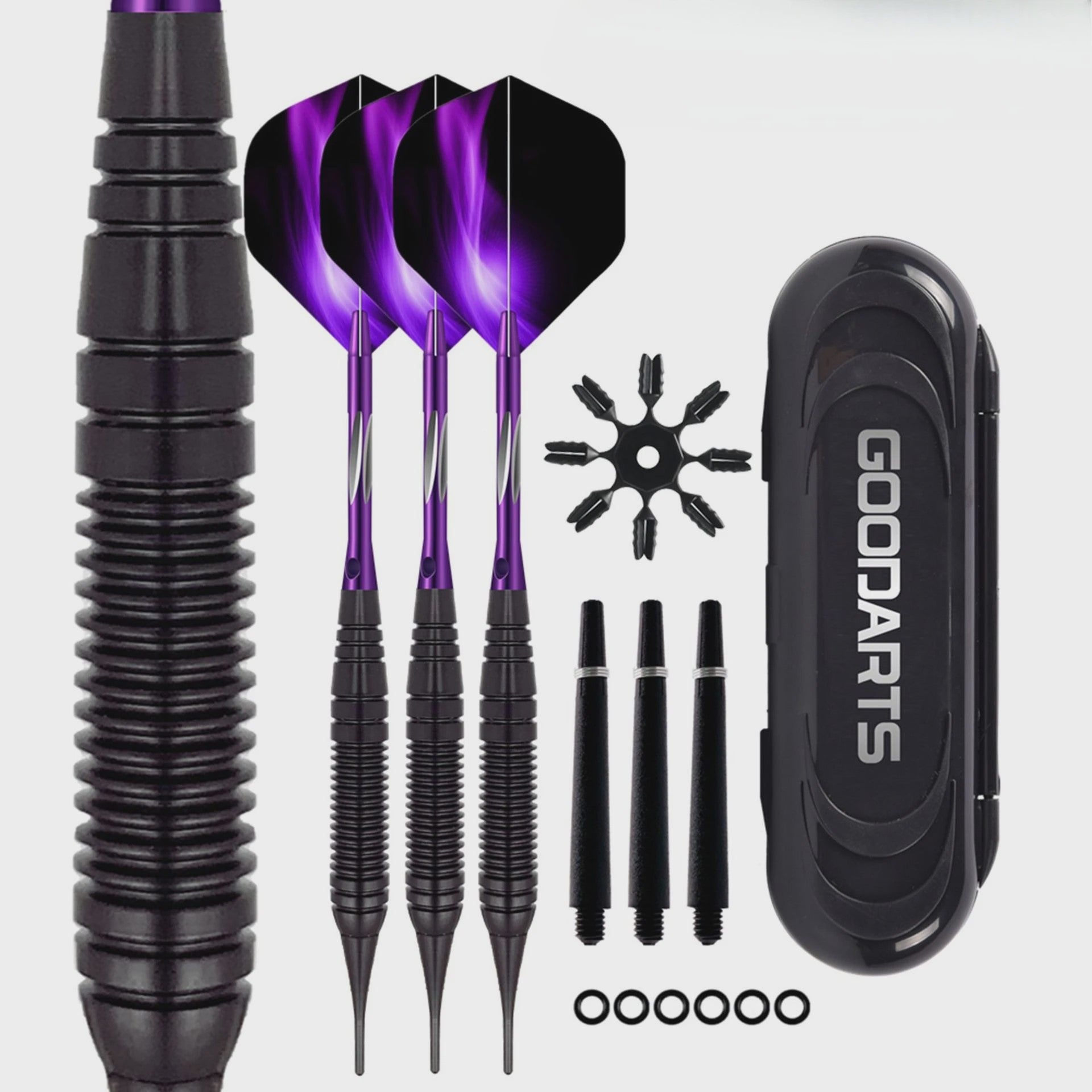 Professionele 20g Soft Tip Darts Set met Aluminium Shaft en Opbergdoos