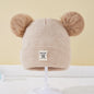 Warme Gebreide Babymuts met Pompon - Winter Beanie voor Jongens en Meisjes