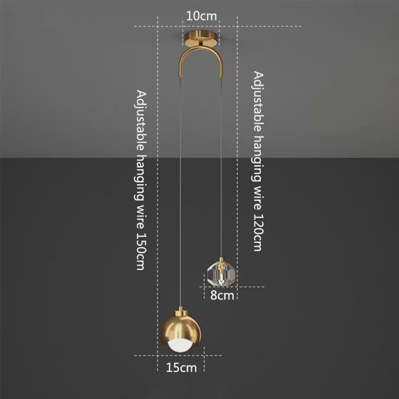 Moderne Kristal Hanglamp - Design Slaapkamer & Woonkamer Verlichting