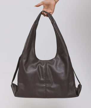 Dames Grote Hobo Schoudertas van Zacht PU Leer - Ruim & Casual