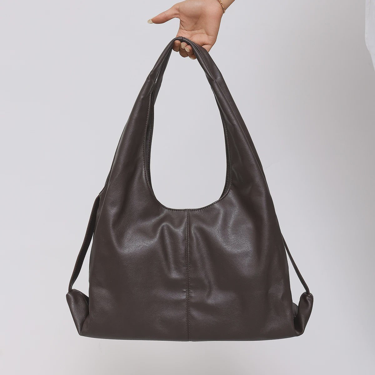 Dames Grote Hobo Schoudertas van Zacht PU Leer - Ruim & Casual