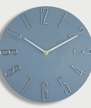Stille Wandklok 30cm - Scandinavisch Design, Modern & Strak, Zonder Secondewijzer