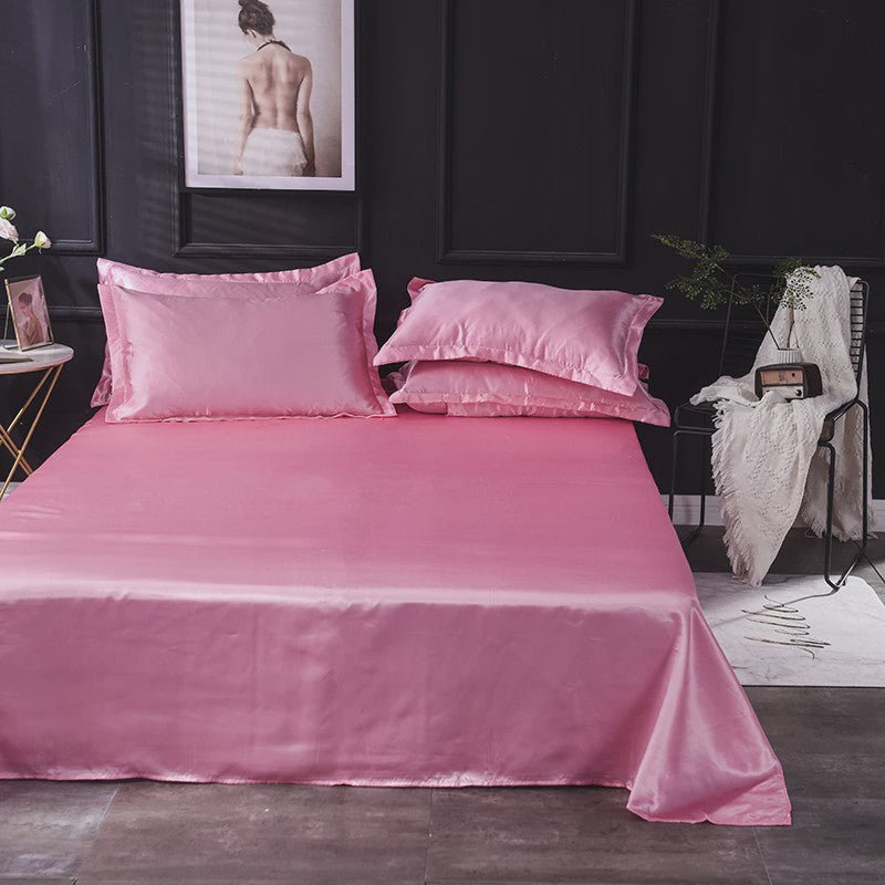 Luxe Satijnen Lakenset - Zacht, Comfortabel en Stijlvol voor Enkele en Tweepersoonsbedden