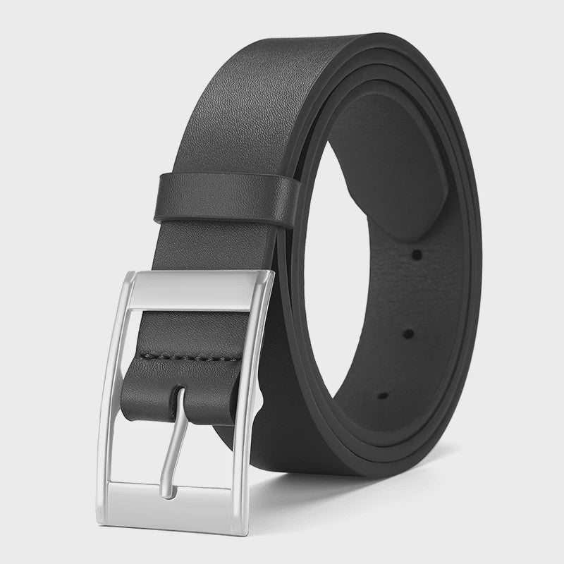 Luxe Heren Riem van PU Leer met Metalen Pin Gesp - Stijlvol en Duurzaam