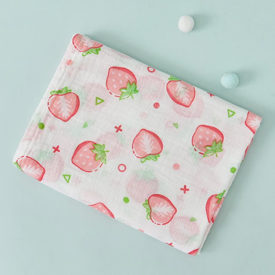 Zachte Katoenen Baby Swaddle Deken - 2 Laags Muslin, Sneldrogend & Ademend