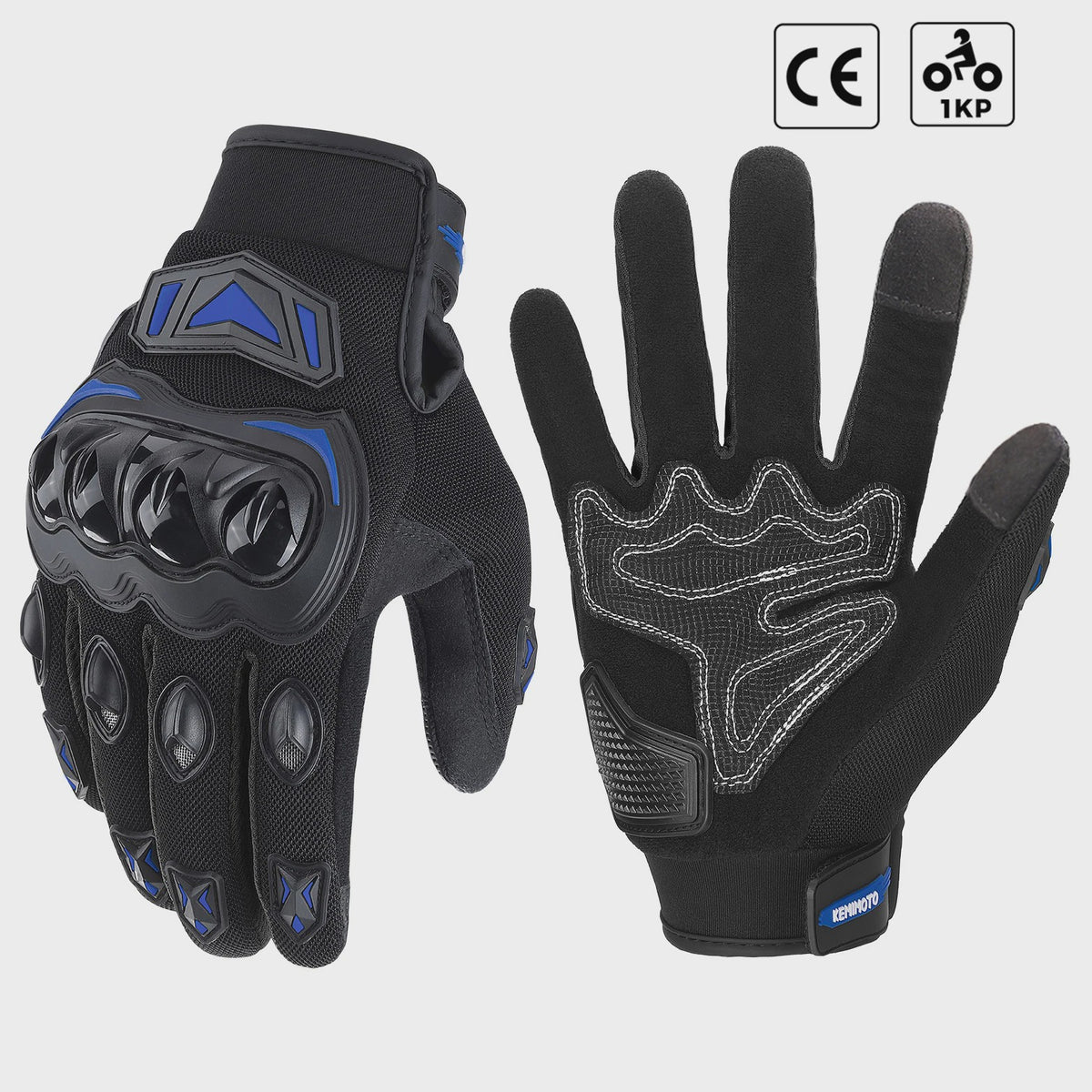 KEMIMOTO Zomer Motorhandschoenen met CE Knokkelbescherming en Touchscreen Functie