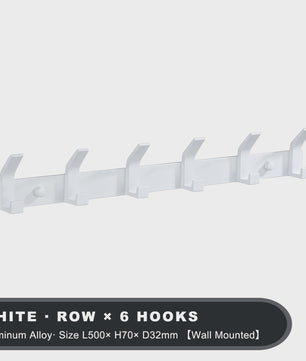Moderne Aluminium Wandhaken Zwart - Ophangrek voor Handdoeken, Jassen en Meer