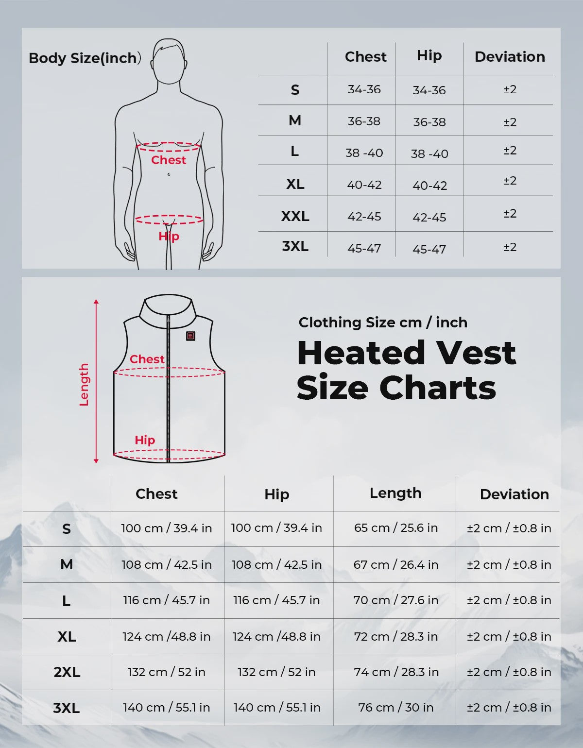 KEMIMOTO Elektrisch Verwarmd Vest Unisex - 6 Zones, 10000mAh Accu, App Bediening