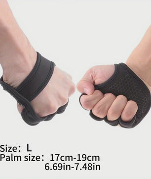 Fitness Handschoenen Halve Vinger met Polsondersteuning - Non-Slip Grip voor Gewichtheffen & Bodybuilding