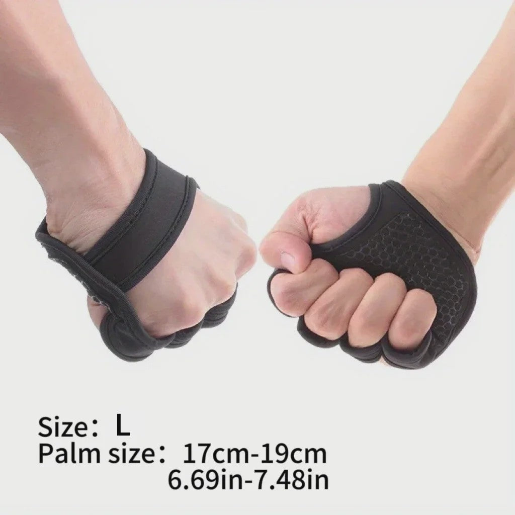 Fitness Handschoenen Halve Vinger met Polsondersteuning - Non-Slip Grip voor Gewichtheffen & Bodybuilding