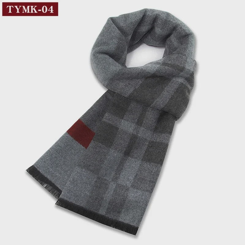 Luxe Wollen Plaid Sjaal voor Heren - Warm & Stijlvol