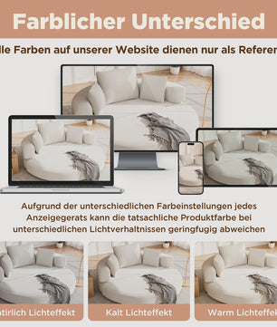 Modulaire Slaapbank Ovaal - Ribstof - Multifunctioneel en Flexibel