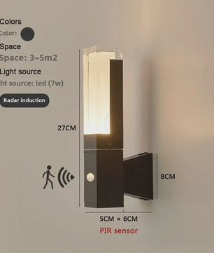 Waterdichte LED Buitenlamp met PIR Sensor - IP65 Wandlamp voor Huis, Tuin & Schutting