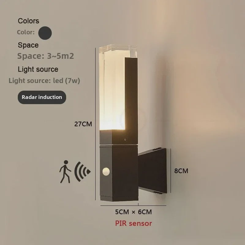 Waterdichte LED Buitenlamp met PIR Sensor - IP65 Wandlamp voor Huis, Tuin & Schutting