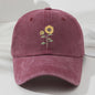 Retro Zonnebloem Baseballpet - Stijlvolle Dad Hat voor Buitenactiviteiten