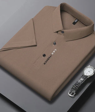 Heren Poloshirt Korte Mouw - Ademend, Comfortabel & Elastisch - Casual Zakelijke Stijl