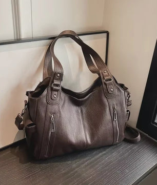 Stijlvolle PU Lederen Schoudertas voor Dames - Zacht & Fashionable