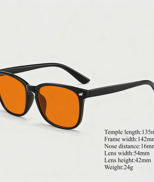 Blauw Licht Blokkerende Bril voor Mannen - Rode/Oranje Lens voor Betere Slaap, Gaming & Computergebruik - Vermindert Oogvermoeidheid