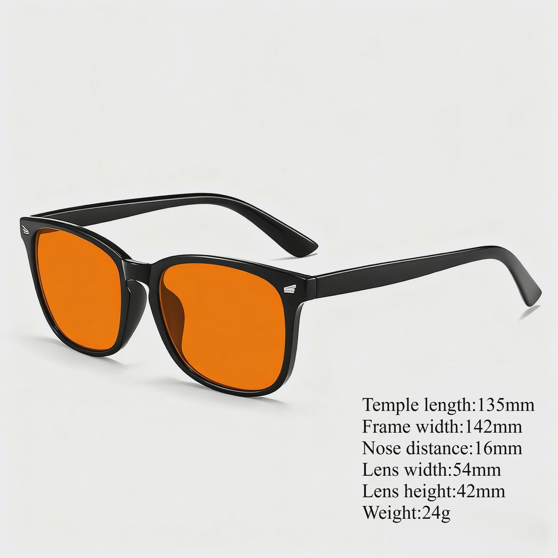 Blauw Licht Blokkerende Bril voor Mannen - Rode/Oranje Lens voor Betere Slaap, Gaming & Computergebruik - Vermindert Oogvermoeidheid