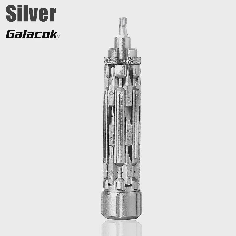 Galacok 19 in 1 Multi Bit Screwdriver S1 EDC Magnetic Screwdriver Tool Gifts for Men Portable Repair Tool Kit for Home Repairs
