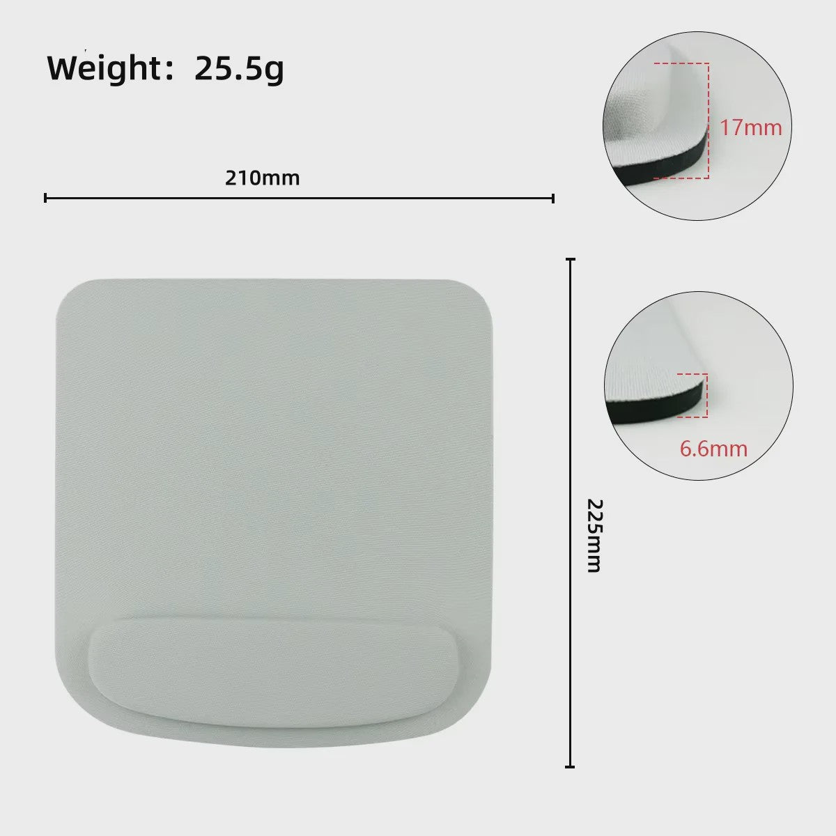 Ergonomische Muismat met Polsondersteuning - Comfortabel voor Kantoor & Gaming