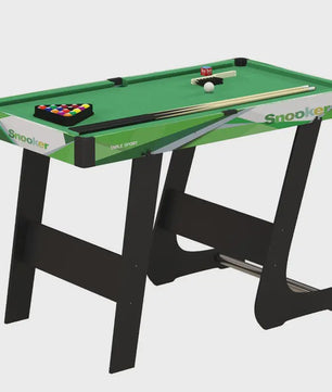 Opvouwbare Pooltafel 104x55.5x68 cm - Compleet met Keus, Ballen en Driehoek