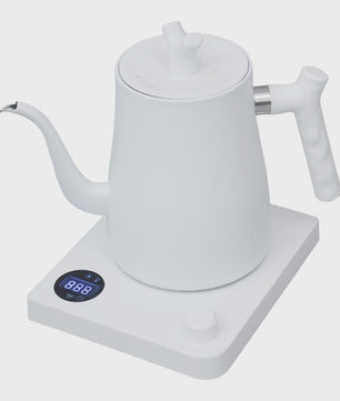 Elektrische Waterkoker 1L - 1000W - Instelbare Temperatuur (40-100°C) - LED Display - Wit/Zwart