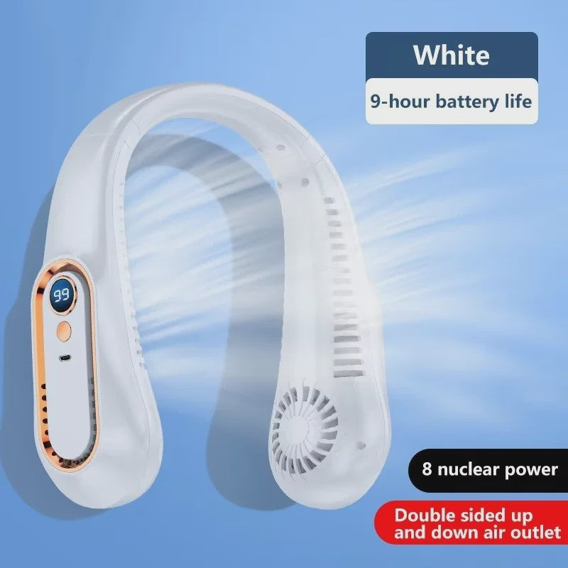Lenovo Draagbare Nekventilator met 10000mAh Batterij - USB Oplaadbaar, Bladeless & LED Display
