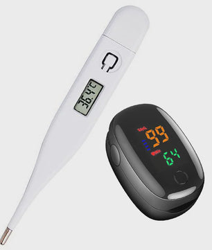 Digitale Medische Thermometer & Vinger Pulse Oximeter - Betrouwbare Lichaamstemperatuur & Zuurstofmeting