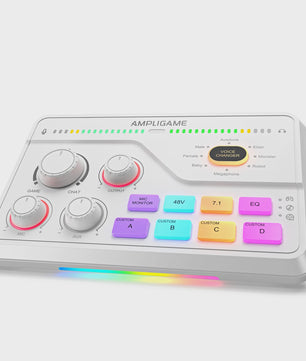 FIFINE SC8 Audio Mixer: RGB, Voice Changer & EQ voor Gaming, Streaming & Podcasts