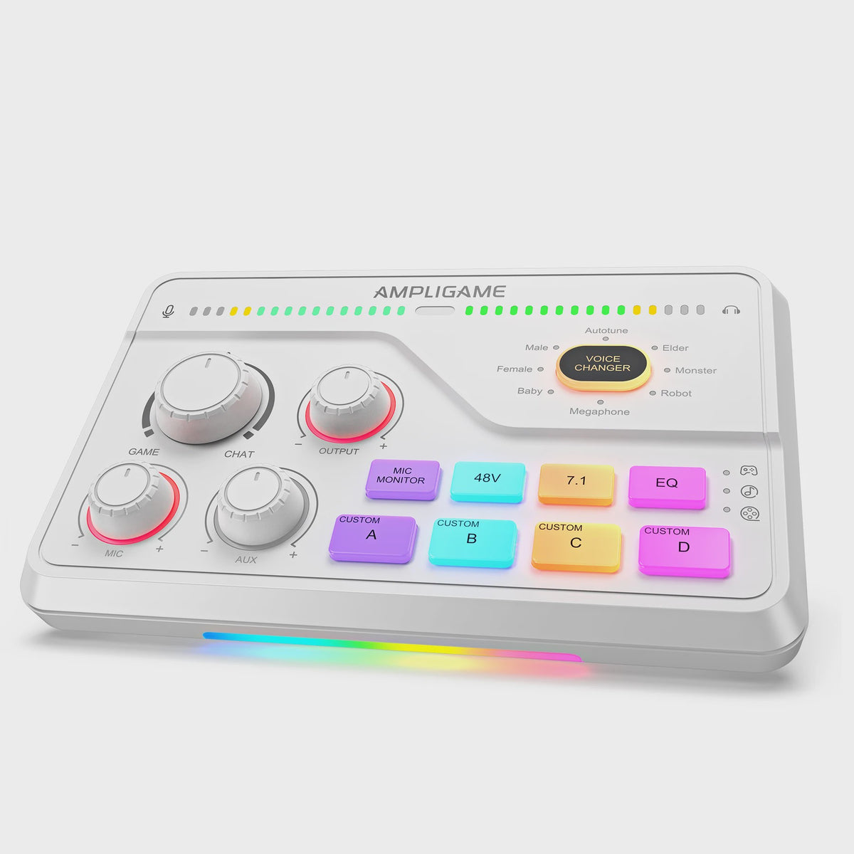FIFINE SC8 Audio Mixer: RGB, Voice Changer & EQ voor Gaming, Streaming & Podcasts