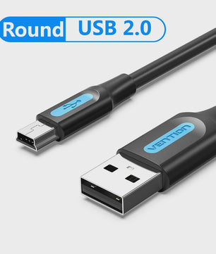Vention Mini USB 2.0 Kabel - Snelladen & Dataoverdracht voor Camera, MP3, GPS