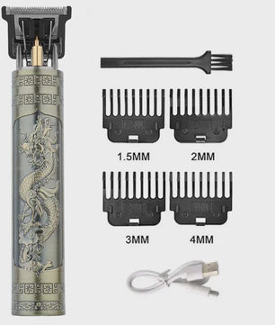 Vintage T9 Draadloze Trimmer - USB Snel Opladen & Krachtige Barber Clipper voor Mannen