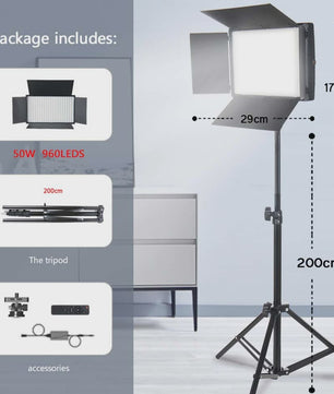 Draagbare LED Panel Lamp 40W/50W voor Fotografie, Video & Livestreaming