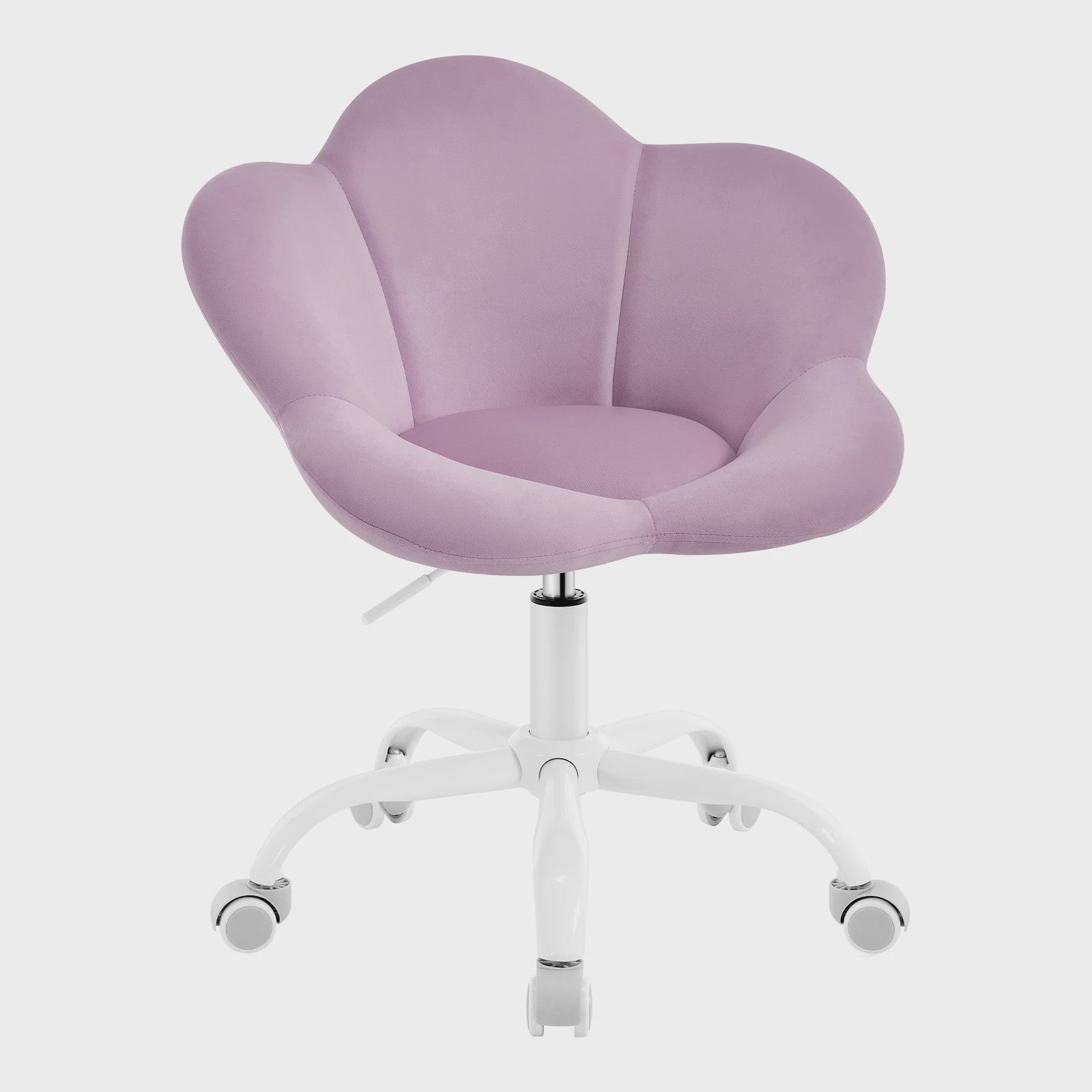 WOLTU Kinderbureau Stoel Velvet, Ergonomisch Draaibaar en In Hoogte Verstelbaar, Bloemen Design