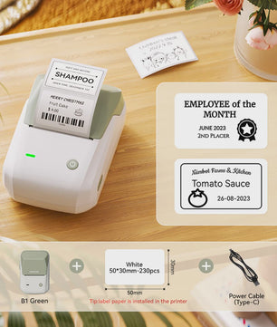 Niimbot B1 Draadloze Thermische Labelprinter - Ideaal voor Kleine Bedrijven, Huis & Cadeaus
