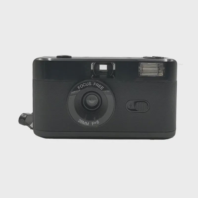 Retro 35mm Filmcamera met Ingebouwde Flits - Herbruikbaar en Stijlvol