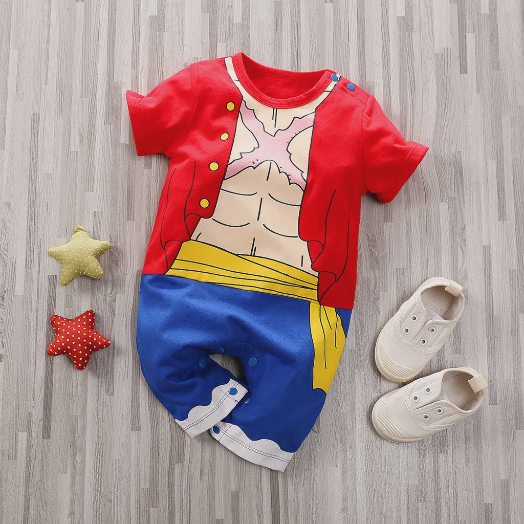 Baby Jumpsuit met Anime Print - Katoen - Zomerkleding 0-18 Maanden