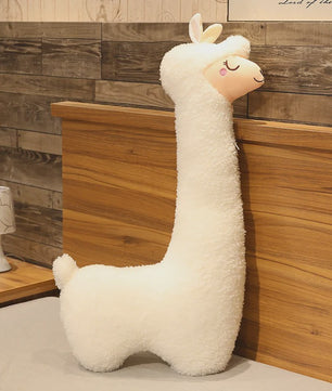 XL Alpaca Knuffelkussen 130cm - Zacht Pluche Llama Kussen voor Kinderen en Volwassenen