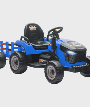 Elektrische Kinder Tractor met Afneembare Aanhanger - 12V Accu, 3-5 Km/U, Afstandsbediening