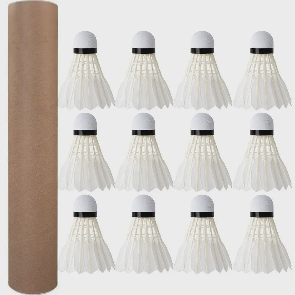 Set van 3, 6 of 12 Duurzame Badminton Shuttles - Pro Training & Outdoor Sport