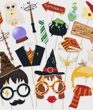 Harry Potter Verjaardagsfeest Decoratie Set - Banner, Cake Toppers & Ballonnen