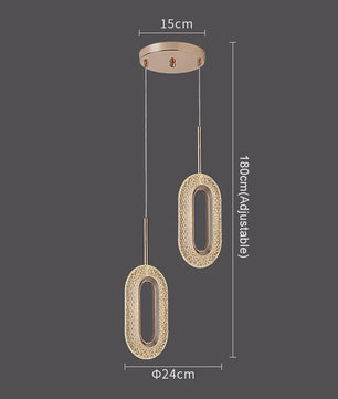 Moderne Kristallen LED Hanglamp - Stijlvolle Verlichting voor Woonkamer & Slaapkamer